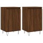 vidaXL Aparadores 2 uds madera de ingeniería marrón roble 40x35x70 cm vidaXL Aparadores 2 uds madera de ingeniería marrón roble 40x35x70 cm