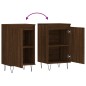 vidaXL Aparadores 2 uds madera de ingeniería marrón roble 40x35x70 cm vidaXL Aparadores 2 uds madera de ingeniería marrón roble 40x35x70 cm