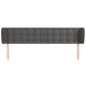 vidaXL Cabecero de terciopelo gris oscuro 203x23x78/88 cm vidaXL Cabecero de terciopelo gris oscuro 203x23x78/88 cm