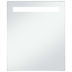 vidaXL Espejo de pared de baño con LED 50x60 cm