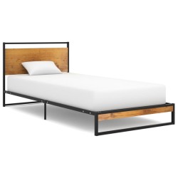 vidaXL Estructura de cama de metal 100x200 cm