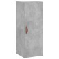 vidaXL Armario de pared gris hormigón 34,5x34x90 cm vidaXL Armario de pared gris hormigón 34,5x34x90 cm