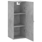 vidaXL Armario de pared gris hormigón 34,5x34x90 cm vidaXL Armario de pared gris hormigón 34,5x34x90 cm