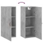 vidaXL Armario de pared gris hormigón 34,5x34x90 cm vidaXL Armario de pared gris hormigón 34,5x34x90 cm