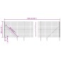vidaXL Cerca de alambre con pinchos de anclaje gris antracita 2x25 m vidaXL Cerca de alambre con pinchos de anclaje gris antracita 2x25 m