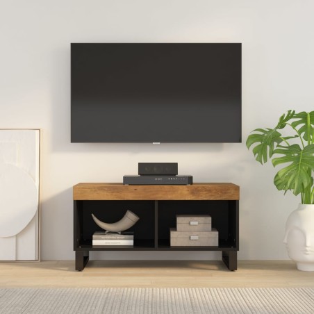 vidaXL Mueble de TV madera maciza de mango 85x33x43,5 cm