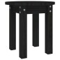 vidaXL Mesa de centro de madera maciza de pino negro Ø35x35 cm vidaXL Mesa de centro de madera maciza de pino negro Ø35x35 cm