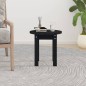 vidaXL Mesa de centro de madera maciza de pino negro Ø35x35 cm vidaXL Mesa de centro de madera maciza de pino negro Ø35x35 cm