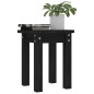 vidaXL Mesa de centro de madera maciza de pino negro Ø35x35 cm vidaXL Mesa de centro de madera maciza de pino negro Ø35x35 cm