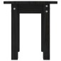 vidaXL Mesa de centro de madera maciza de pino negro Ø35x35 cm vidaXL Mesa de centro de madera maciza de pino negro Ø35x35 cm