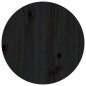 vidaXL Mesa de centro de madera maciza de pino negro Ø35x35 cm vidaXL Mesa de centro de madera maciza de pino negro Ø35x35 cm