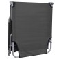 vidaXL Tumbona plegable con respaldo ajustable gris vidaXL Tumbona plegable con respaldo ajustable gris