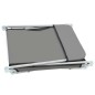 vidaXL Tumbonas plegables 2 unidades acero y tela gris vidaXL Tumbonas plegables 2 unidades acero y tela gris