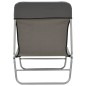 vidaXL Tumbonas plegables 2 unidades acero y tela gris vidaXL Tumbonas plegables 2 unidades acero y tela gris