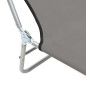 vidaXL Tumbonas plegables 2 unidades acero y tela gris vidaXL Tumbonas plegables 2 unidades acero y tela gris