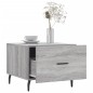vidaXL Mesas de centro 2 uds madera ingeniería gris Sonoma 50x50x40 cm
