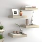 vidaXL Estantes flotantes de pared 4 uds MDF roble 23x23,5x3,8 cm vidaXL Estantes flotantes de pared 4 uds MDF roble 23x23,5x3,8 cm