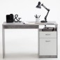 FMD Escritorio con 1 cajón color hormigón y blanco 123x50x76,5 cm FMD Escritorio con 1 cajón color hormigón y blanco 123x50x76,5 cm