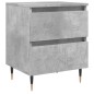 vidaXL Mesita de noche madera de ingeniería gris hormigón 40x35x50 cm vidaXL Mesita de noche madera de ingeniería gris hormigón 40x35x50 cm