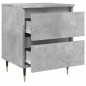 vidaXL Mesita de noche madera de ingeniería gris hormigón 40x35x50 cm vidaXL Mesita de noche madera de ingeniería gris hormigón 40x35x50 cm