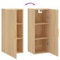 vidaXL Armario de pared roble Sonoma 34,5x34x90 cm