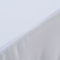 vidaXL Fundas elásticas para mesa 2 uds con falda 243x76x74 cm blanco vidaXL Fundas elásticas para mesa 2 uds con falda 243x76x74 cm blanco
