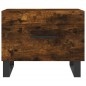 vidaXL Mesa de centro 2 uds madera ingeniería roble ahumado 50x50x40cm vidaXL Mesa de centro 2 uds madera ingeniería roble ahumado 50x50x40cm