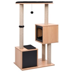 vidaXL Rascador para gatos con alfombra rascadora de sisal 104 cm