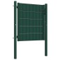 vidaXL Puerta de valla de PVC y acero verde 100x101 cm vidaXL Puerta de valla de PVC y acero verde 100x101 cm