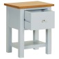 vidaXL Mesita de noche de madera de roble maciza 36x30x47 cm vidaXL Mesita de noche de madera de roble maciza 36x30x47 cm