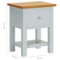vidaXL Mesita de noche de madera de roble maciza 36x30x47 cm vidaXL Mesita de noche de madera de roble maciza 36x30x47 cm