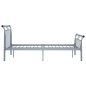 vidaXL Estructura de cama de metal gris 120x200 cm