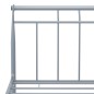 vidaXL Estructura de cama de metal gris 120x200 cm