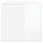vidaXL Armario de pared madera ingeniería blanco brillo 80x36,5x35 cm