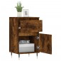 vidaXL Aparadores 2 uds madera de ingeniería roble ahumado 40x35x70 cm