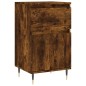 vidaXL Aparadores 2 uds madera de ingeniería roble ahumado 40x35x70 cm