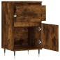 vidaXL Aparadores 2 uds madera de ingeniería roble ahumado 40x35x70 cm