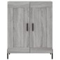 vidaXL Aparador alto madera contrachapada gris sonoma 69,5x34x180 cm