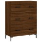 vidaXL Aparador de madera de ingeniería marrón roble 69,5x34x90 cm vidaXL Aparador de madera de ingeniería marrón roble 69,5x34x90 cm