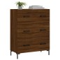 vidaXL Aparador de madera de ingeniería marrón roble 69,5x34x90 cm vidaXL Aparador de madera de ingeniería marrón roble 69,5x34x90 cm