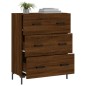 vidaXL Aparador de madera de ingeniería marrón roble 69,5x34x90 cm vidaXL Aparador de madera de ingeniería marrón roble 69,5x34x90 cm