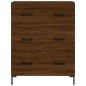 vidaXL Aparador de madera de ingeniería marrón roble 69,5x34x90 cm vidaXL Aparador de madera de ingeniería marrón roble 69,5x34x90 cm