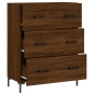 vidaXL Aparador de madera de ingeniería marrón roble 69,5x34x90 cm vidaXL Aparador de madera de ingeniería marrón roble 69,5x34x90 cm