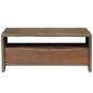 vidaXL Mesa de centro acacia maciza borde irregular 90x50x40cm gris vidaXL Mesa de centro acacia maciza borde irregular 90x50x40cm gris