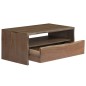 vidaXL Mesa de centro acacia maciza borde irregular 90x50x40cm gris vidaXL Mesa de centro acacia maciza borde irregular 90x50x40cm gris