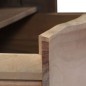vidaXL Mesa de centro acacia maciza borde irregular 90x50x40cm gris vidaXL Mesa de centro acacia maciza borde irregular 90x50x40cm gris