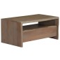 vidaXL Mesa de centro acacia maciza borde irregular 90x50x40cm gris vidaXL Mesa de centro acacia maciza borde irregular 90x50x40cm gris