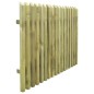 vidaXL Puerta de jardín de estacas madera de pino impregnada 100x75 cm