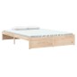 vidaXL Estructura de cama madera maciza 140x200 cm