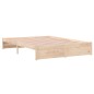vidaXL Estructura de cama madera maciza 140x200 cm